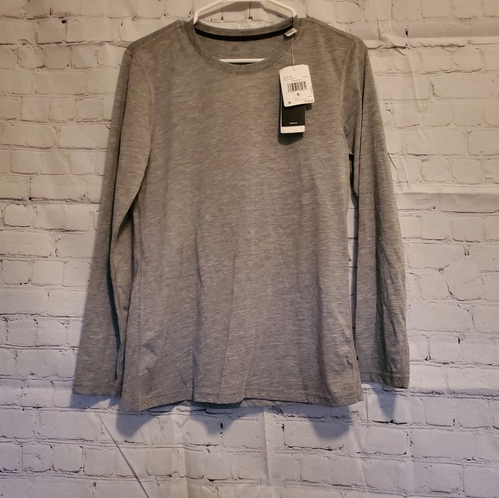 New Adidas women's sz small gray workout top